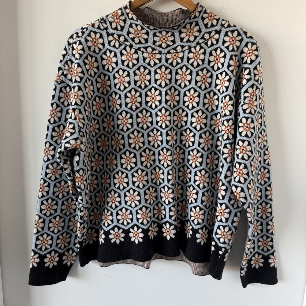 Anthropologie Maeve Carys Mock Neck Pullover Sweater Sz large